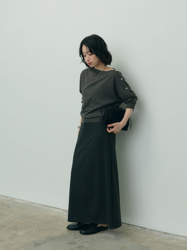 ドロストボーダーストレートスカート