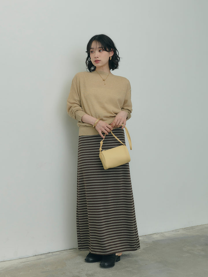 ドロストボーダーストレートスカート