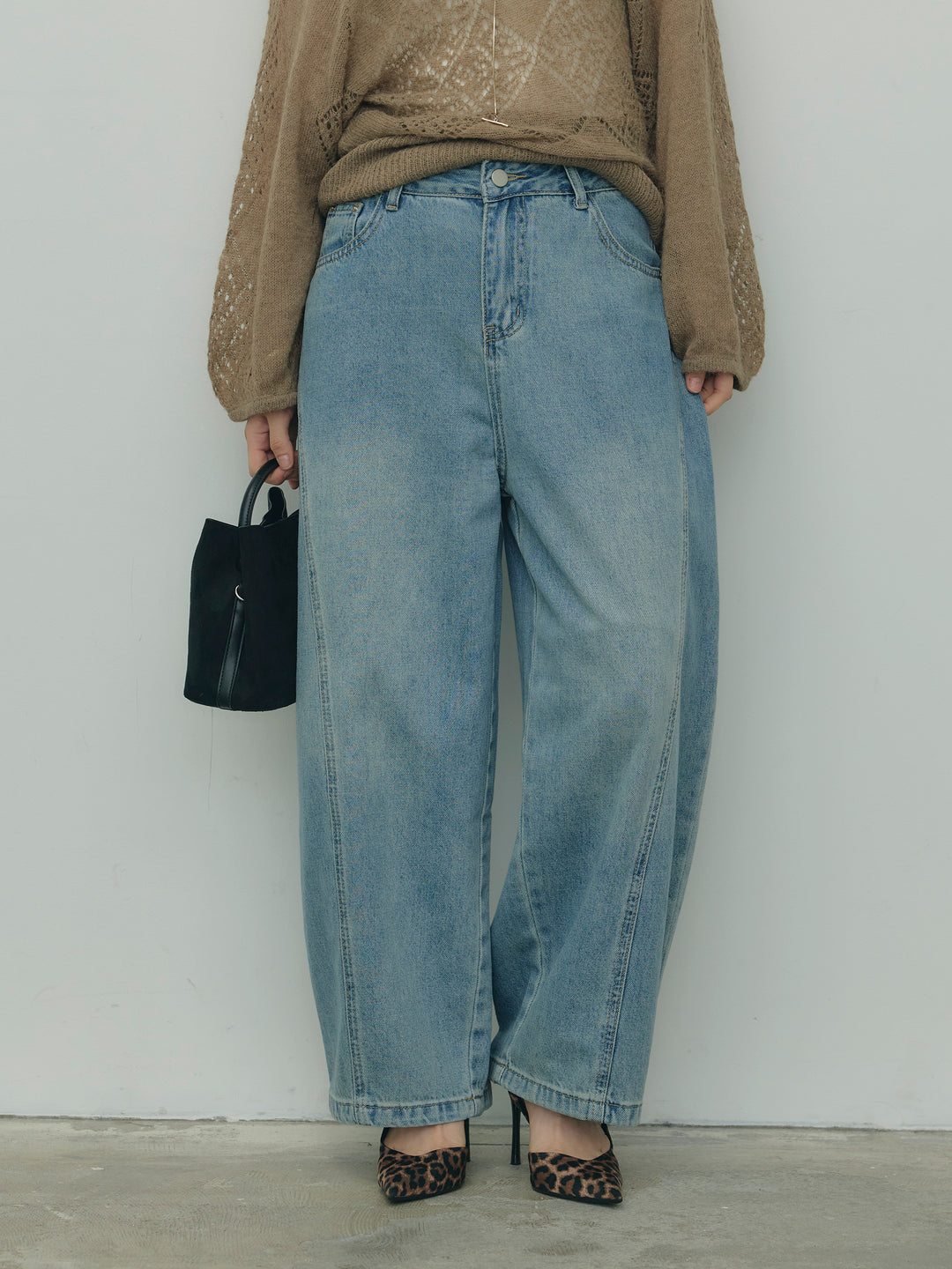 デニムカーブパンツ