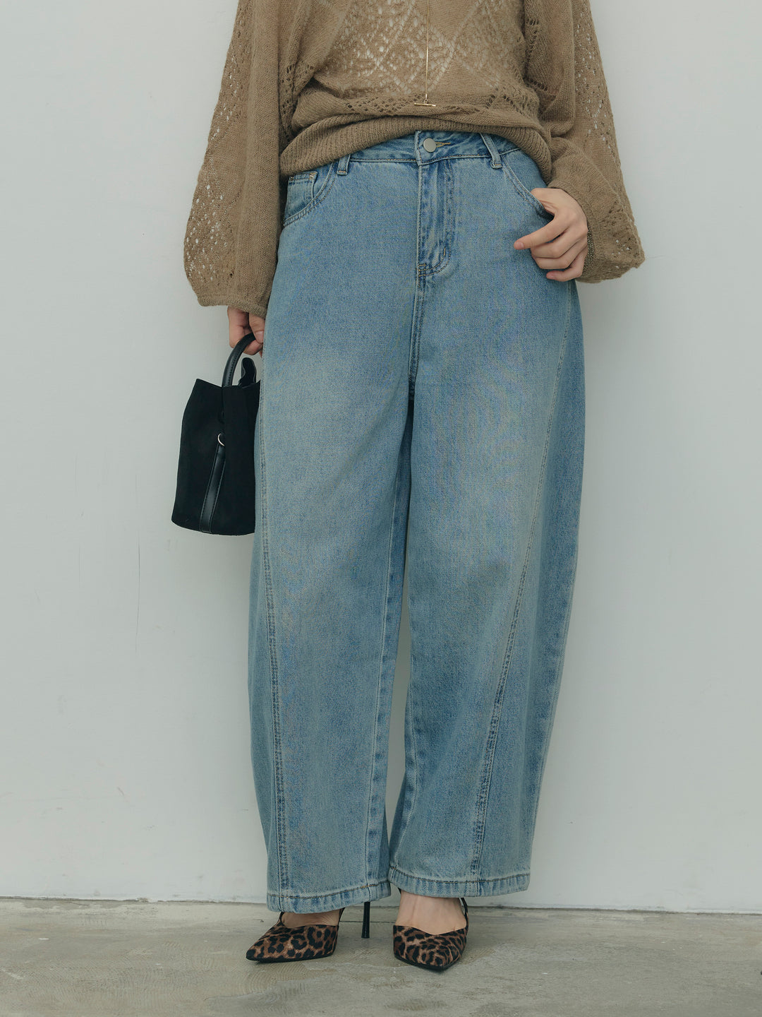 デニムカーブパンツ