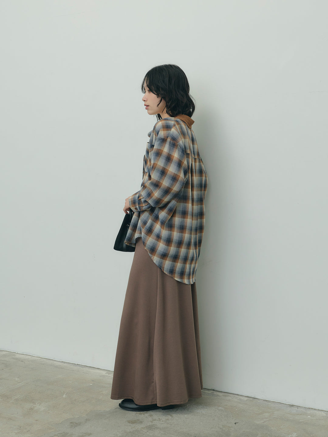 イージーフレアロングスカート