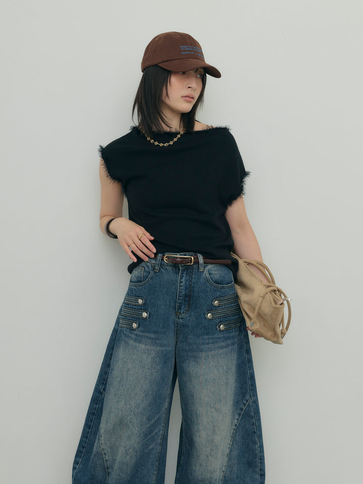 ナポレオンカーブデニムパンツ